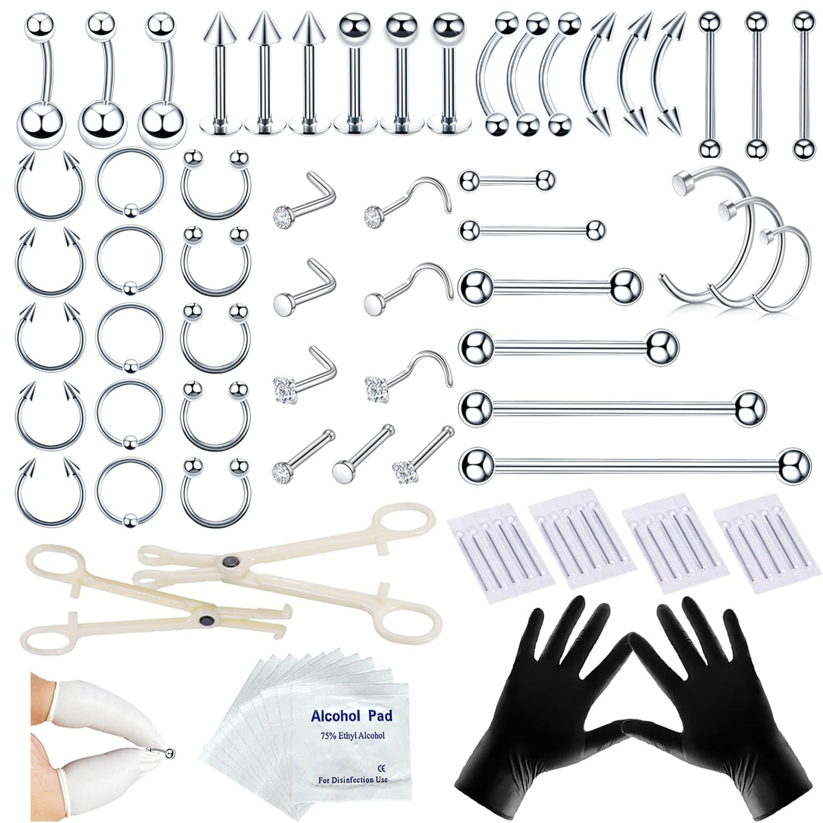 TKKUY front packaging showing full 80PCS kit and included items for convenience