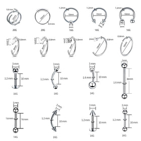TKKUY assorted jewelry layout showing multiple gauges and quick selection benefit