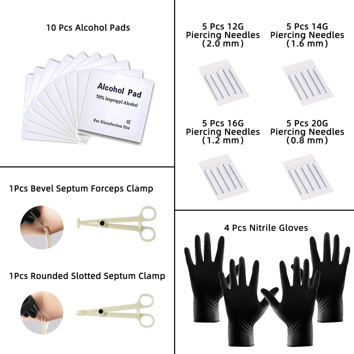 TKKUY needles and clamps detail showing sterile sterile tools for precision
