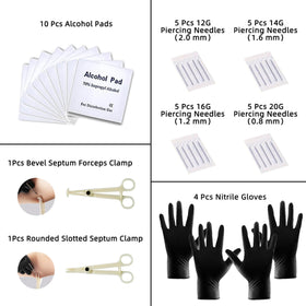 TKKUY needles and clamps detail showing sterile sterile tools for precision