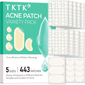 TKTK front packaging showing 443 count and size variety for great value