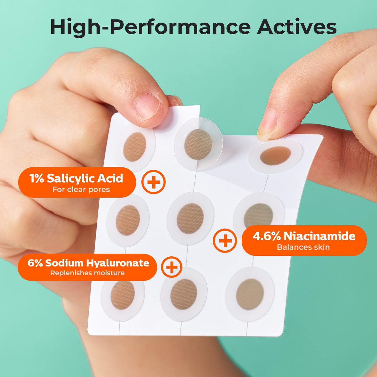 TKTK ingredient visual with salicylic acid and niacinamide indicating clarifying support