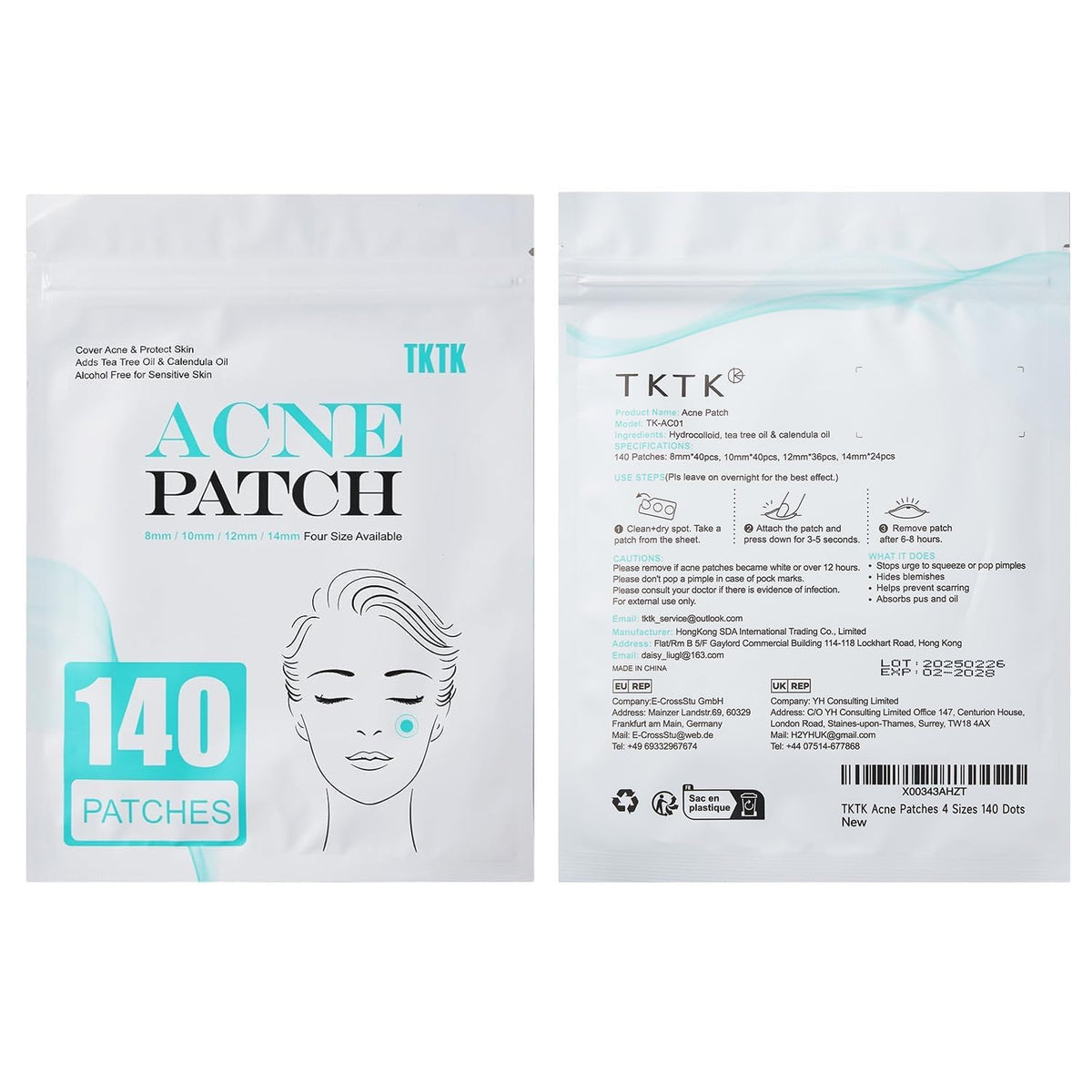 TKTK patch on skin at night illustrating overnight protection