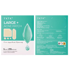 TKTK open sheet revealing all five sizes for versatile treatment benefit