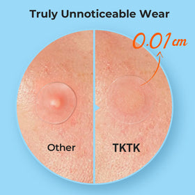 TKTK close-up of patch texture highlighting ultra-thin edges and absorption