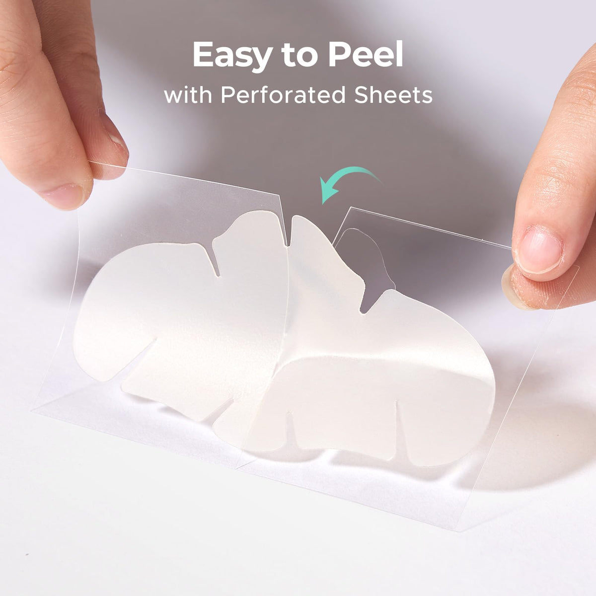 TKTK removed patch showing absorbed fluid for clearer skin