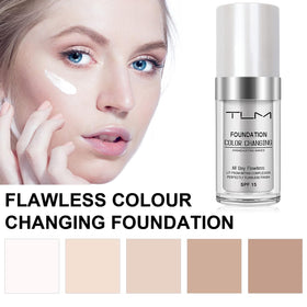 TLM shade on wrist blend demonstrating color-changing match for natural look