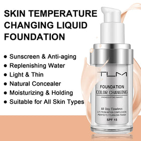 TLM texture drop closeup showing microbeads and smooth consistency moisturizing