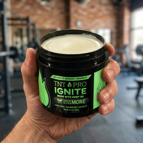 TNT Pro Ignite pump close-up dispensing gel for easy application