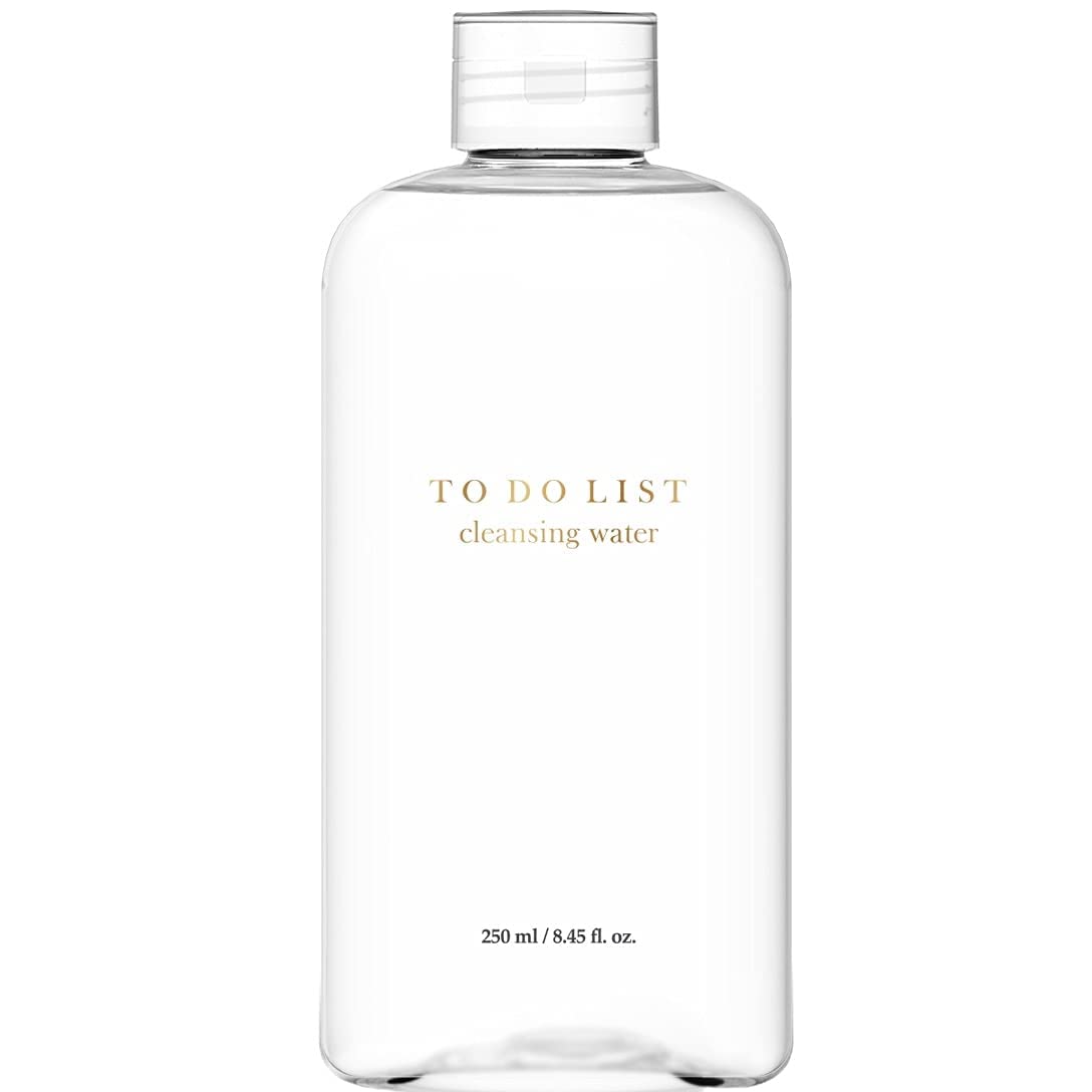 TO DO LIST bottle front view showing packaging and clear micellar liquid benefit: gentle removal