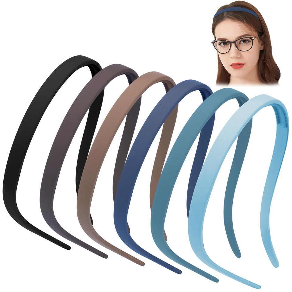 TOBATOBA front view of six-pack headbands showing variety and convenience