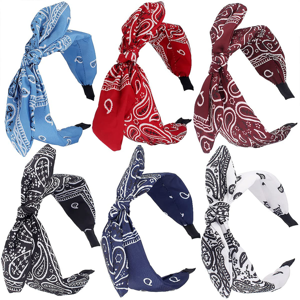 TOBATOBA front packaging showing six paisley headbands and variety