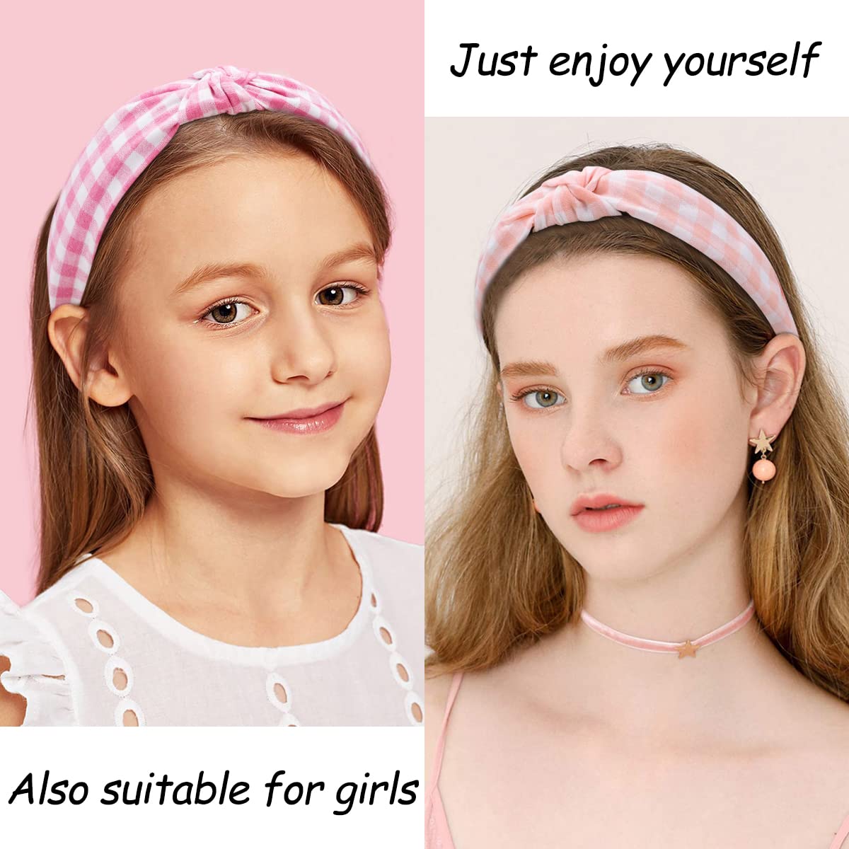 TOBATOBA headband worn with loose hair, keeps hair neat and stylish