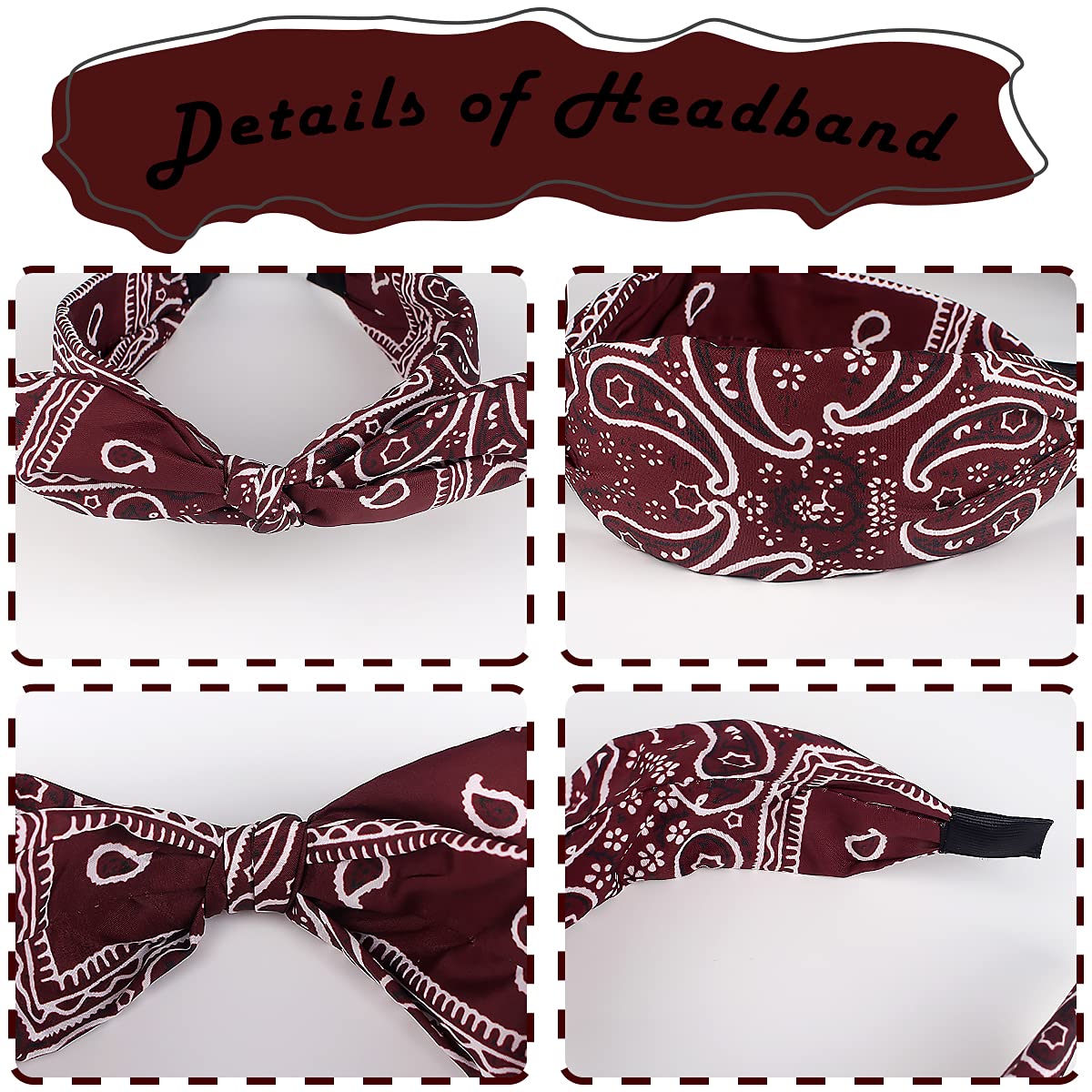TOBATOBA headband worn by woman creating a neat top-knot style