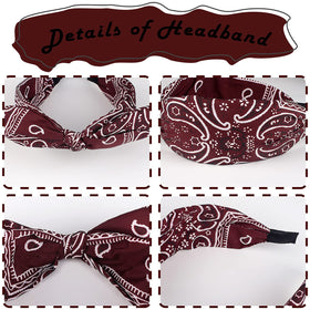 TOBATOBA headband worn by woman creating a neat top-knot style