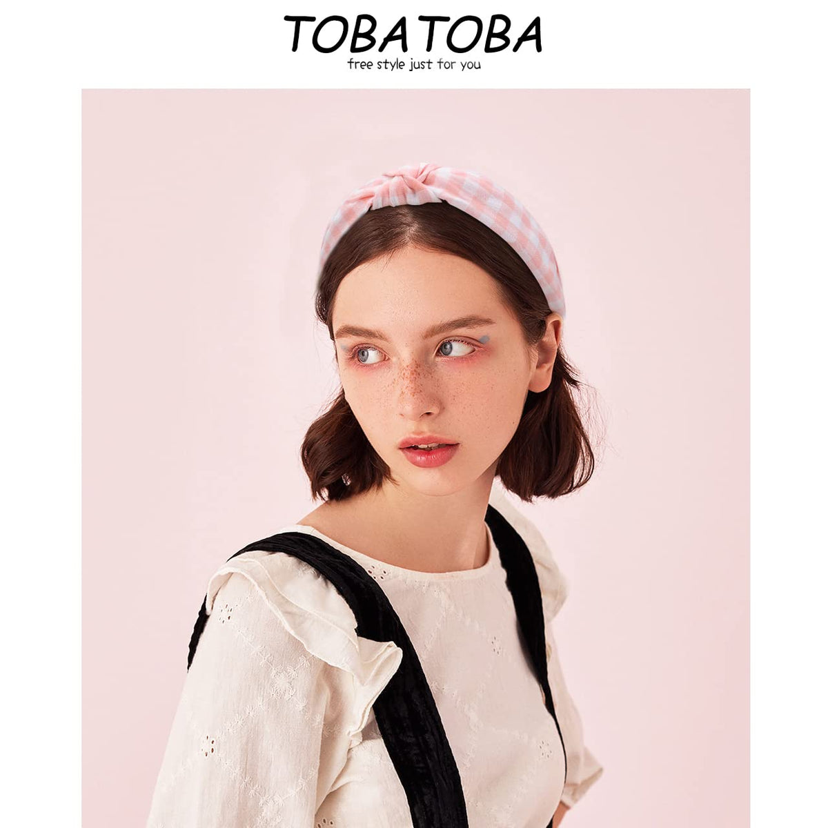 TOBATOBA label and seam finish close-up, demonstrates durable clean construction
