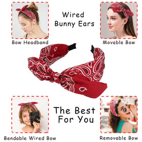 TOBATOBA wired removable rabbit-ears detail showing styling control