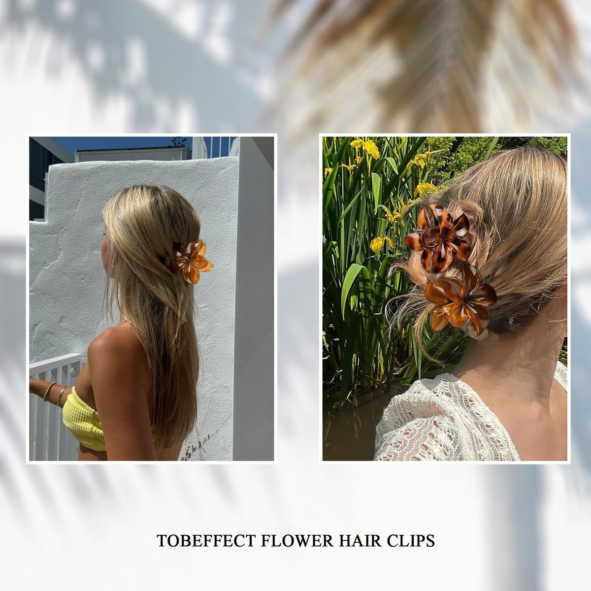Tobeffect four neutral clips laid flat to show color range and coordinated set