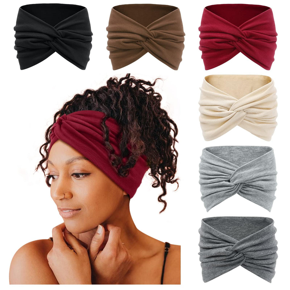Tobeffect front view of turban headband pack showing color assortment and full coverage benefit