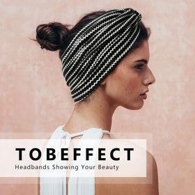 Tobeffect lifestyle image outdoors showing boho headband elevating casual outfit