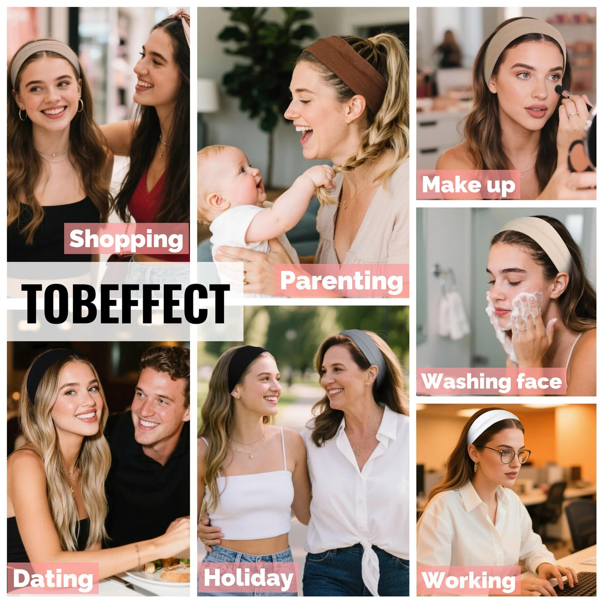 Tobeffect headband next to ruler showing moderate width and flexible thickness
