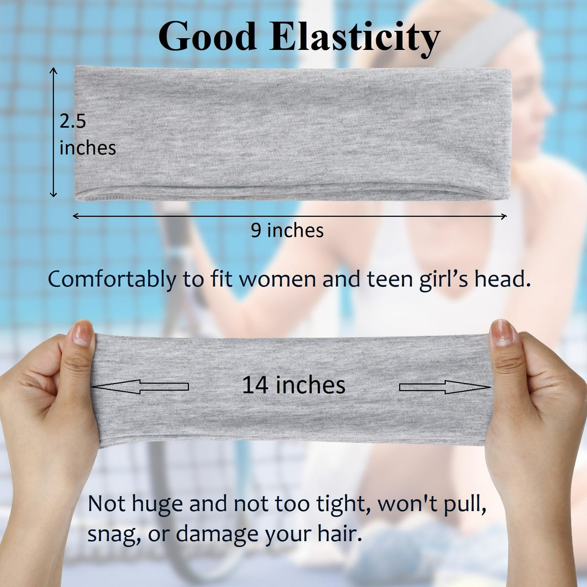 Tobeffect headband worn during running to prevent slipping