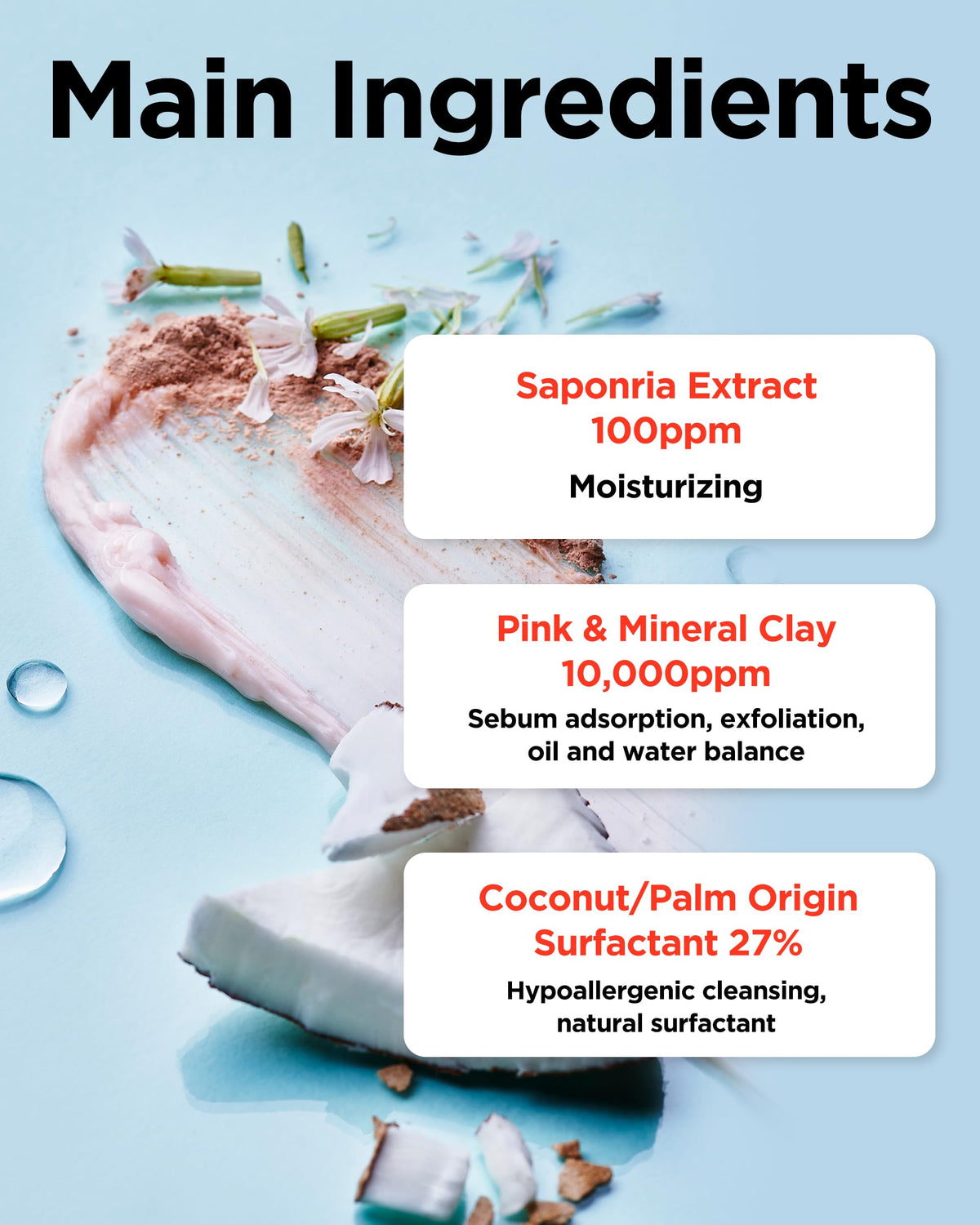 TOCOBO label close-up highlighting plant-based ingredients and benefits