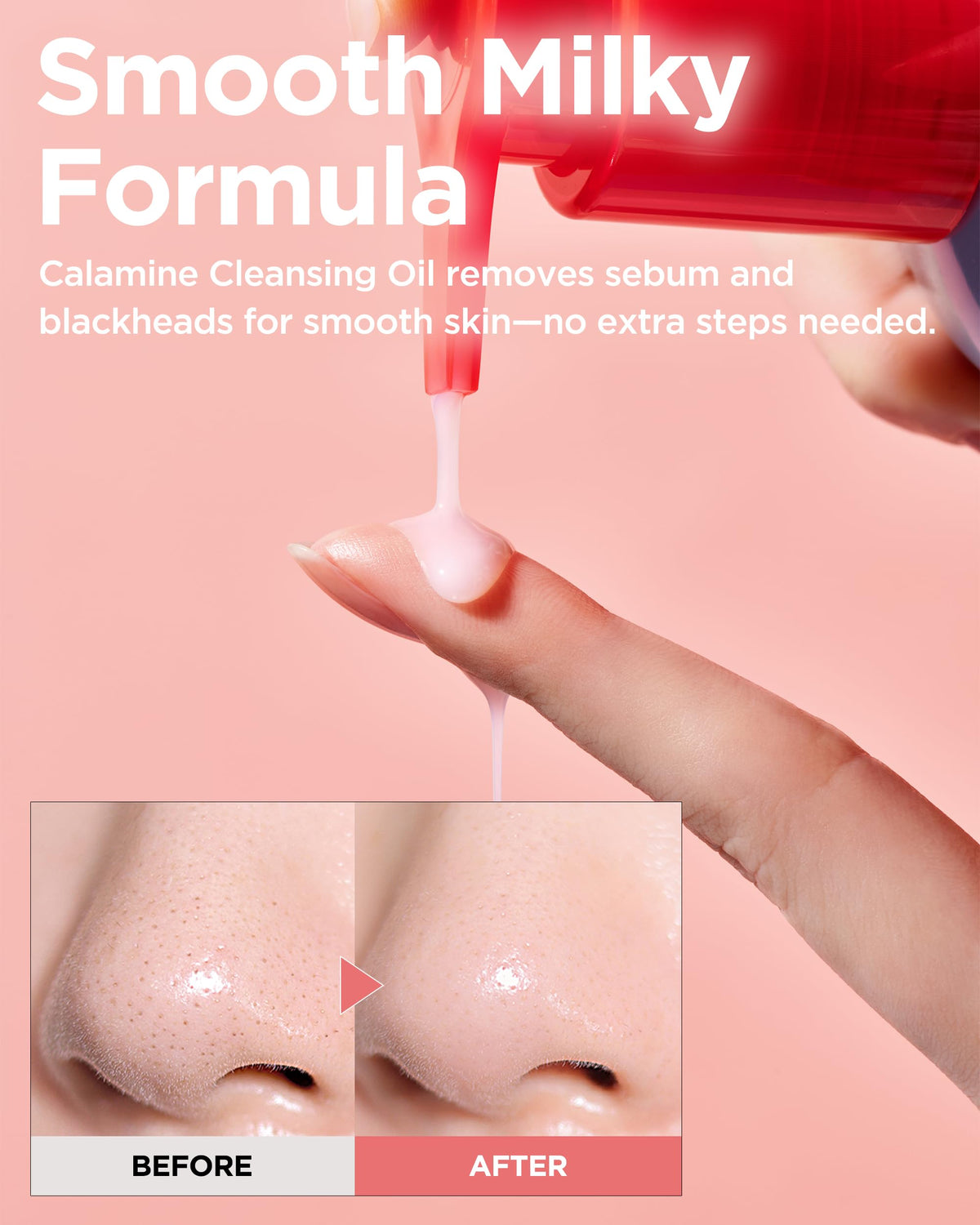 TOCOBO calamine powder texture close-up showing oil-absorbing benefit