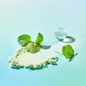 TOCOBO close-up of centella leaves highlighting soothing ingredient benefit