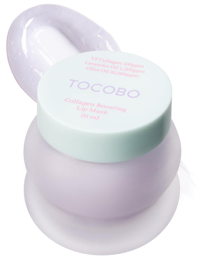 TOCOBO front jar view showing label and lavender scent, highlights overnight hydration