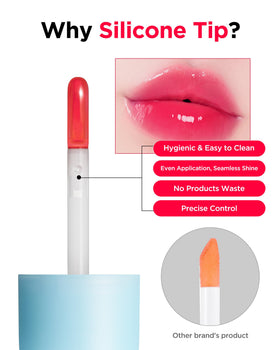 TOCOBO icy-blue shimmer reflecting light to brighten smile appearance