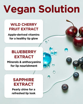 TOCOBO ingredient display of plant oils and berry extracts for nourishment