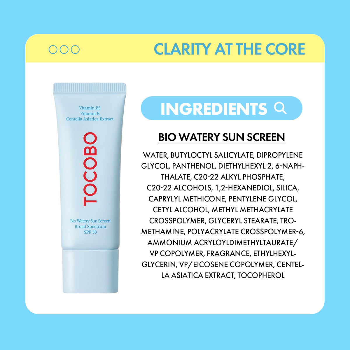 TOCOBO sunscreen being used outdoors showing comfortable wear