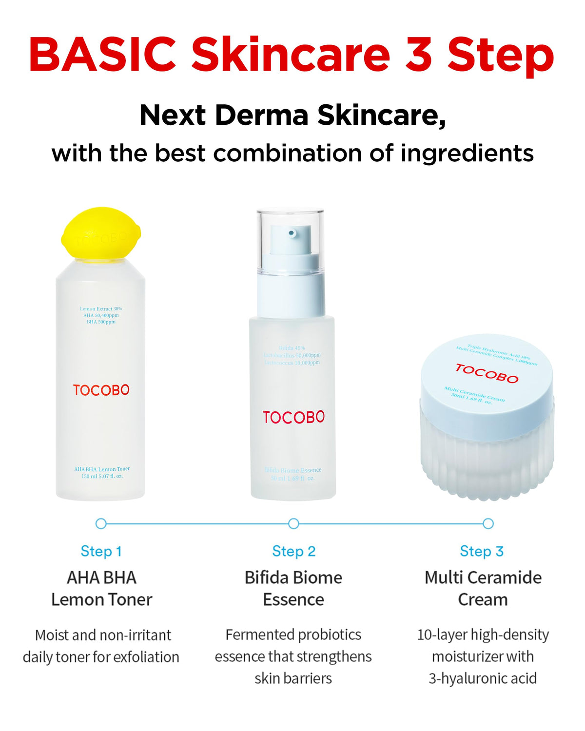 TOCOBO cream on bathroom shelf in lifestyle scene promoting routine consistency benefit