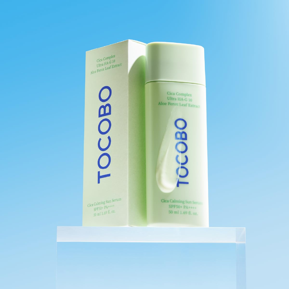 TOCOBO covering neck and décolletage showing broad-area UV defense