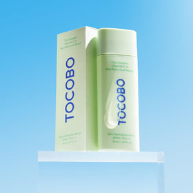 TOCOBO covering neck and décolletage showing broad-area UV defense