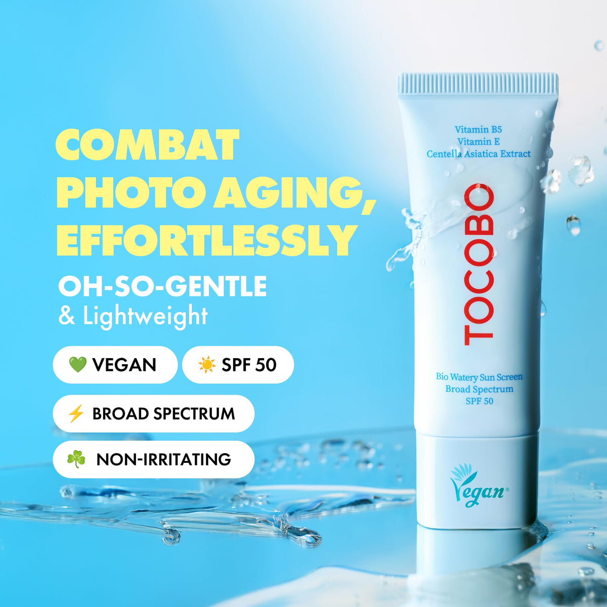 TOCOBO tube styled in travel pouch highlighting portable size advantage