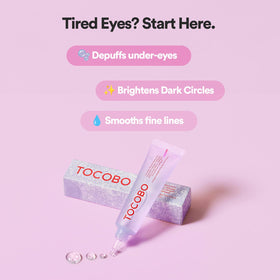 TOCOBO gel swirled on fingertip ready to apply for quick absorption