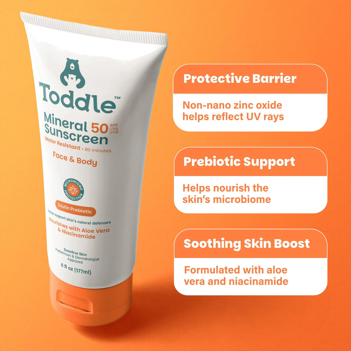 Toddle applied to child's forearm demonstrating gentle protection and no white cast