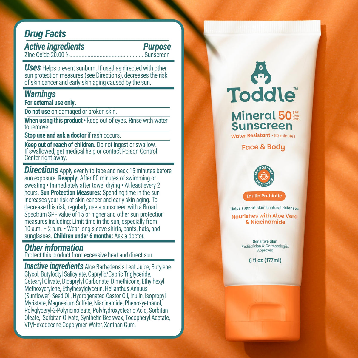 Toddle family at beach using sunscreen showing reef-safe, water-resistant play