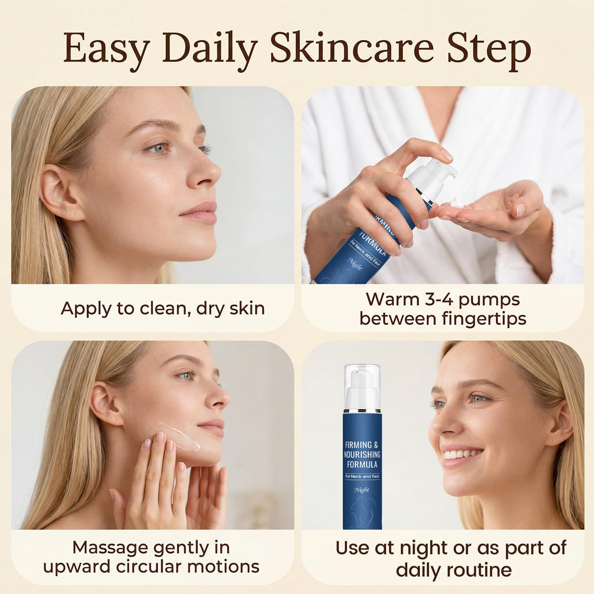 TOGOLIUN nightstand lifestyle shot showing calm bedtime skincare ritual