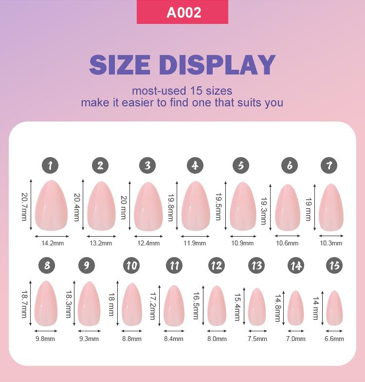 TOGZOM scale comparison with fingers to show short almond size fit