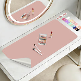 TOHONFOO front view showing durable PU leather protecting vanity