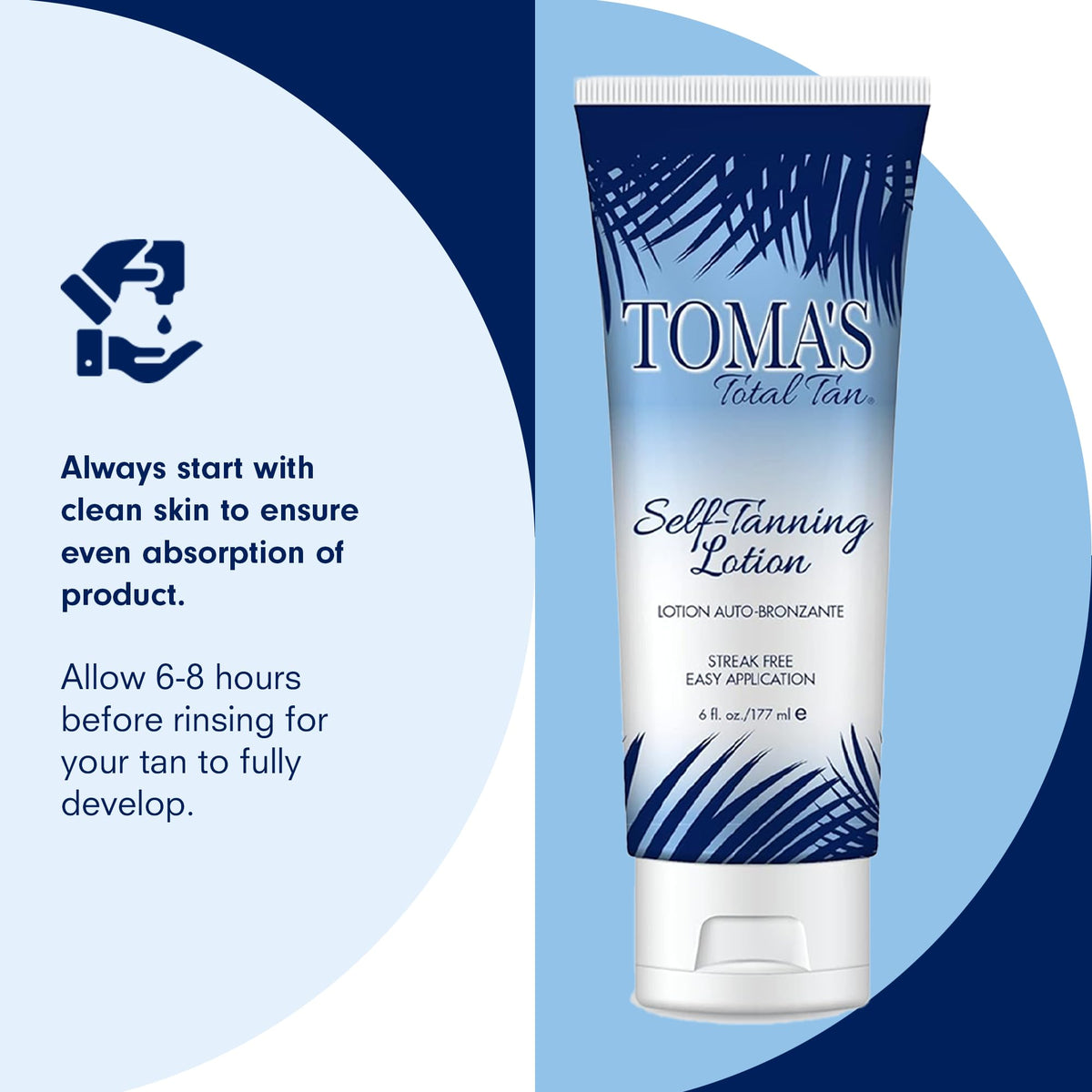 TOMAS 6 oz bottle beside common items for clear size and portability