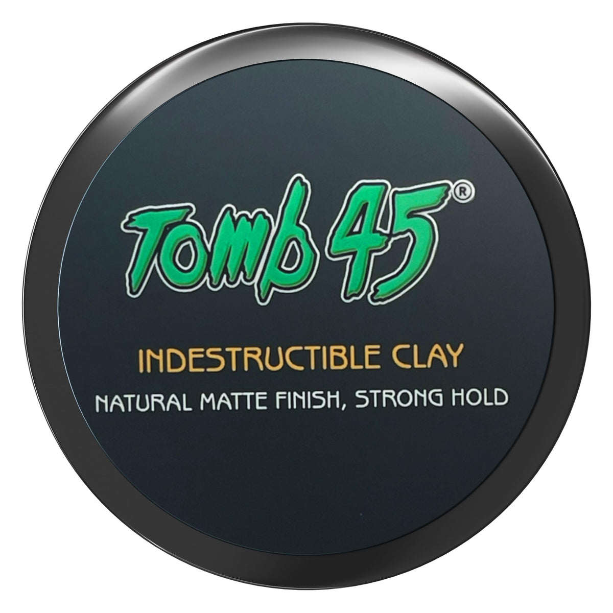 Tomb45 front jar showing product branding and strong hold benefit