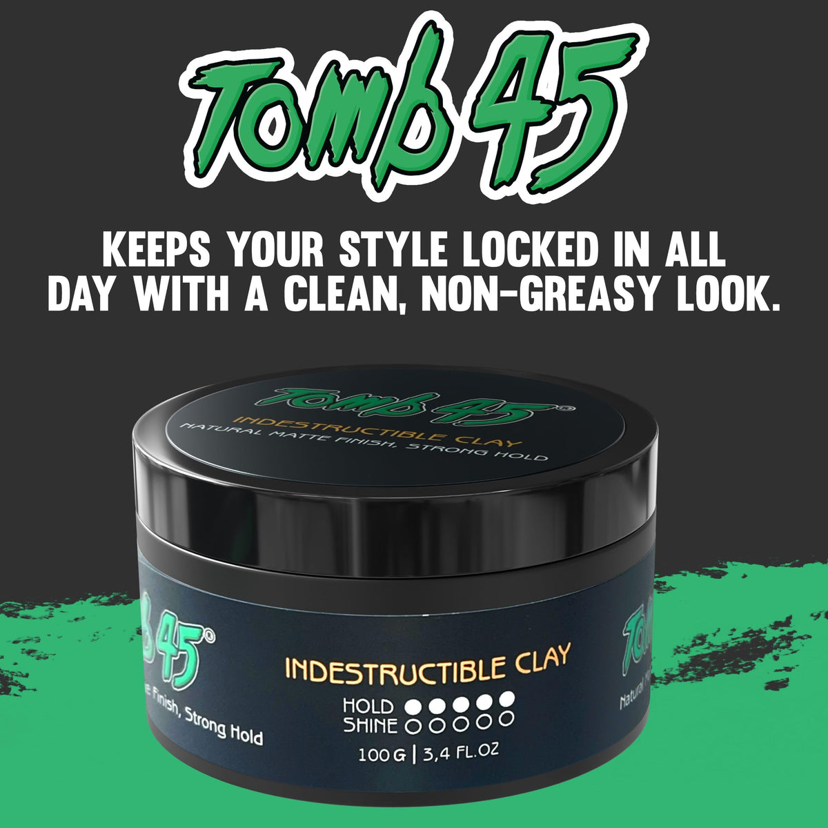 Tomb45 slick structured hairstyle showing definition and low shine