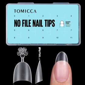 TOMICCA front packaging showing 510-piece tip set and sizes, ideal for salons