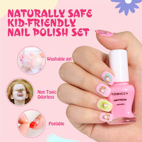 TOMICCA glitter polish detail sparkling under light for fun accents and visual pop