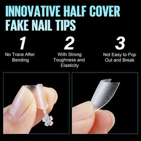 TOMICCA in-use DIY application with adhesive, simplifies at-home extensions