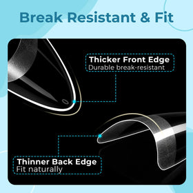 TOMICCA image of edge and soft C-curve texture conforming to nail beds comfortably